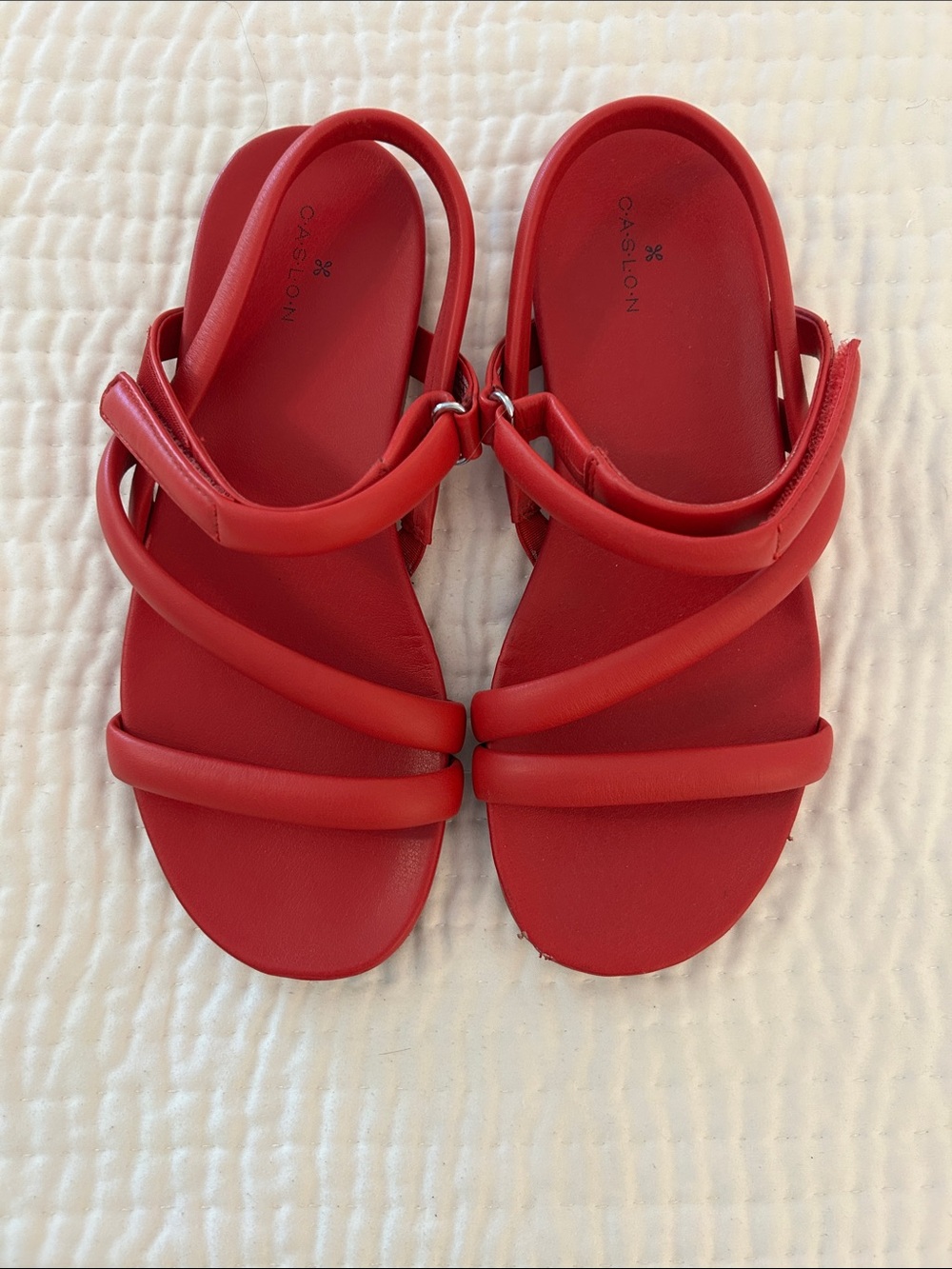 Caslon red strappy sandals 8